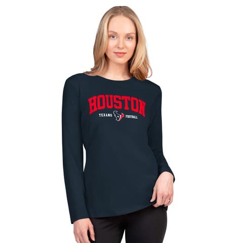 Women's G-III 4Her by Carl Banks  Navy Houston Texans Best Play Long Sleeve T-Shirt