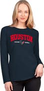 G-III 4HER BY CARL BANKS Women's G-III 4Her by Carl Banks  Navy Houston Texans Best Play Long Sleeve T-Shirt