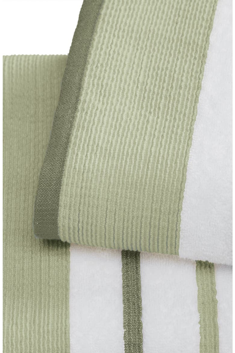 Luxurious Cotton 2-Pack Decorative Bath Towel Set, Alternate, color, DESERT SAGE GREEN / MOSS GREEN