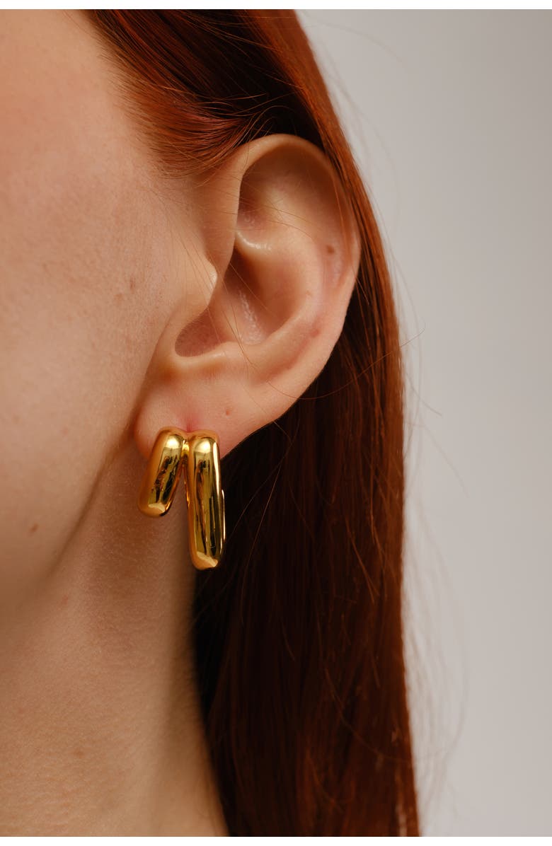 Zynnia Collective Illusion Hoops, Alternate, color, Gold