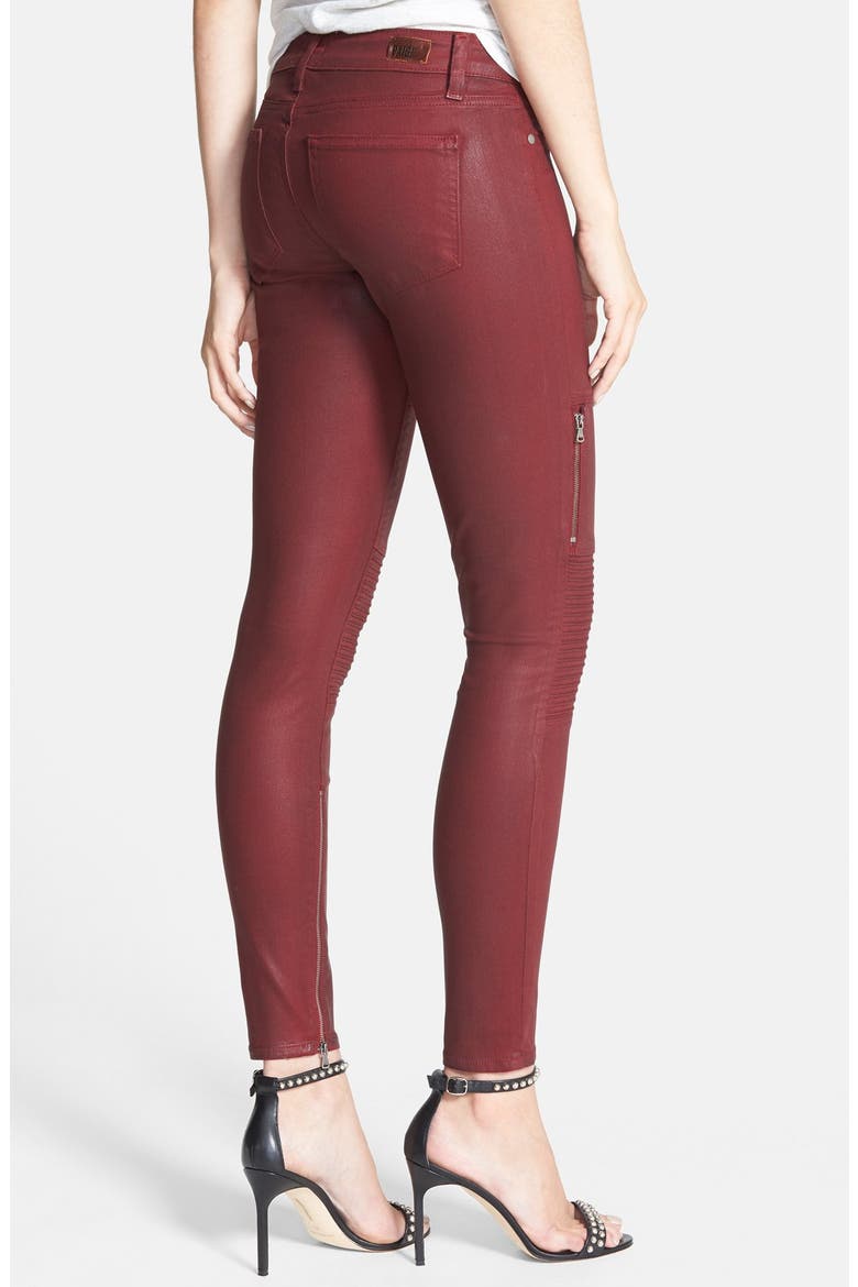 Denim 'Demi' Coated Ultra Skinny Jeans, Alternate, color, SHIRAZ SILK
