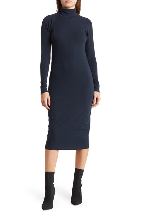 Turtleneck Long Sleeve Dress