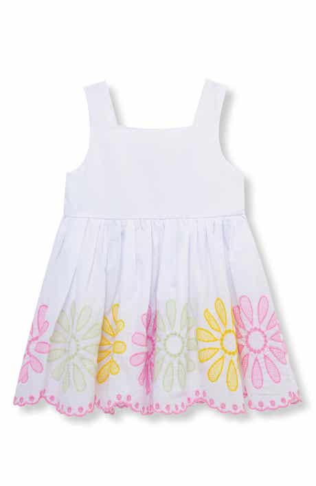 Habitual Kids Daisy Embroidered Cotton Dress