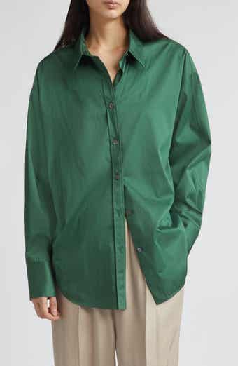Doona Oversize Stretch Cotton Button-Up Shirt