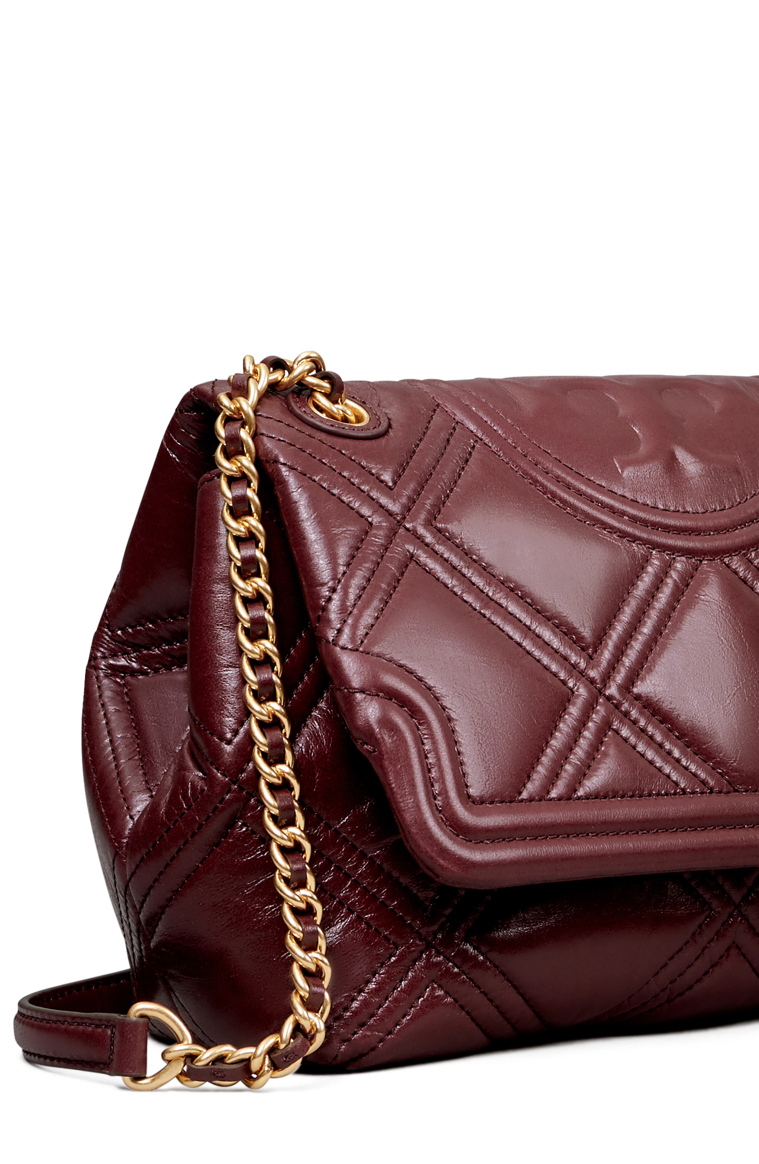 Fleming Convertible Lambskin Leather Crossbody Wallet, Alternate, color, NEBBIOLO