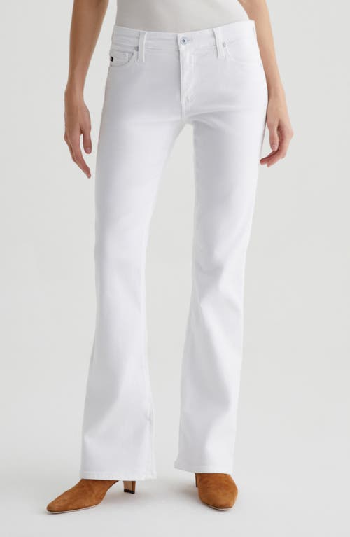 Ag Angel Low Rise Bootcut Jeans In Gallery White