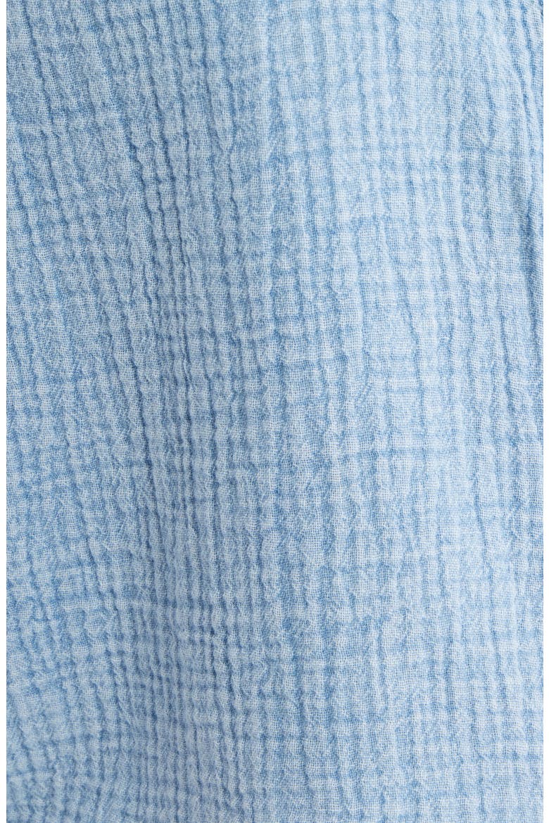 Dana Cotton Button-Up Shirt, Alternate, color, BLUE ACID WASH