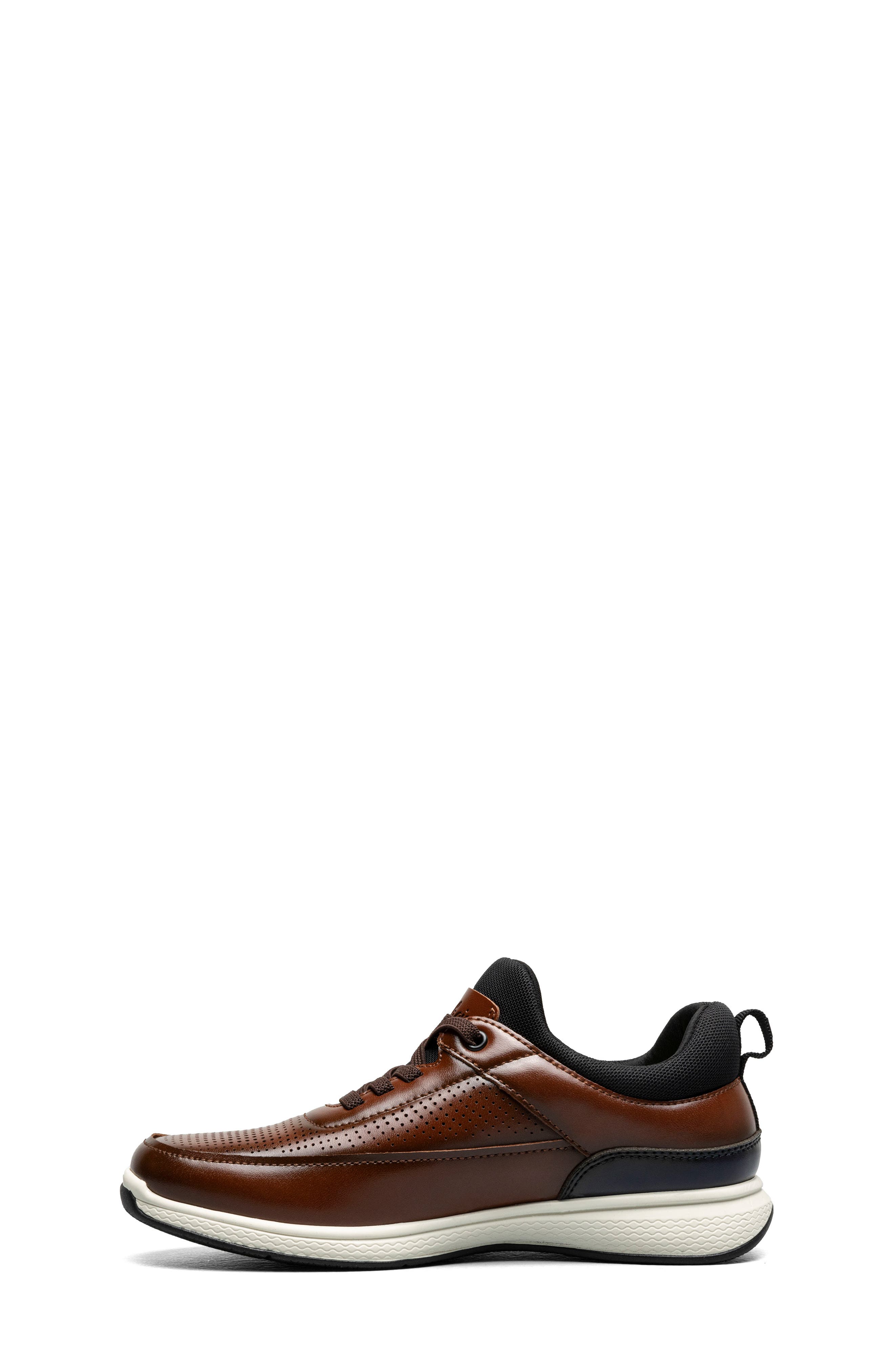 Florsheim Kids' Satellite Perforated Sneaker, Alternate, color, Cognac