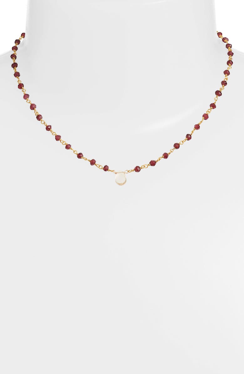 ela rae era rae Semiprecious Stone Collar Necklace, Alternate, color,