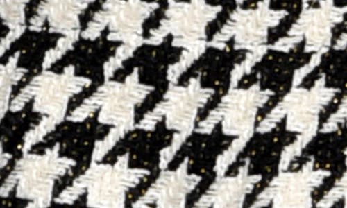 Truly Me Kids' Houndstooth Check Pleated Skirt In Black