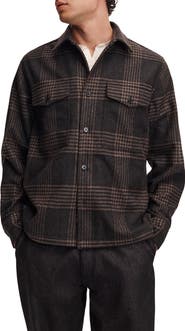 rag & bone Austin Plaid Wool Blend Shirt Jacket