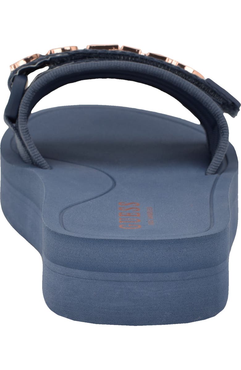 GUESS Peers Slide Sandal, Alternate, color, Light Gray/ Blue