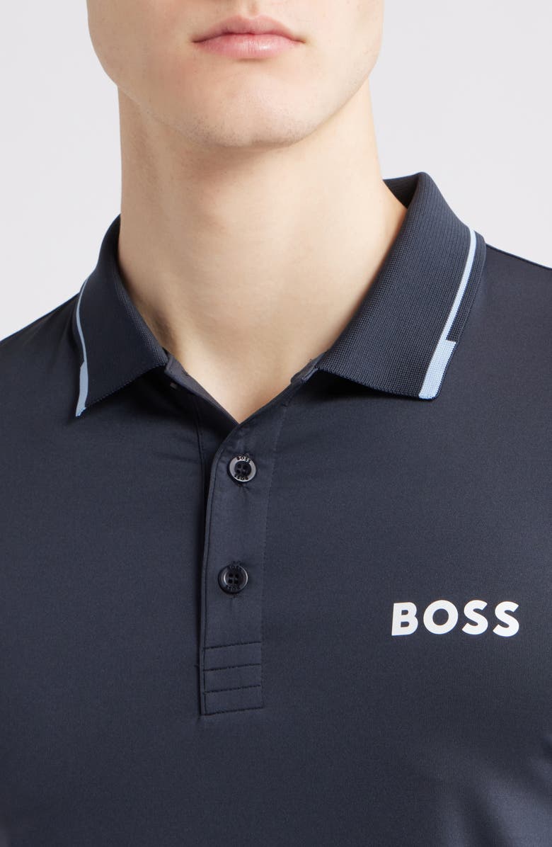 BOSS Paul Pro Active Performance Polo, Alternate, color, Dark Blue