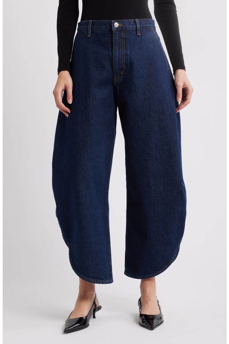 The Boomerang Barrel Leg Jeans, Main, color, BLUEPRINT
