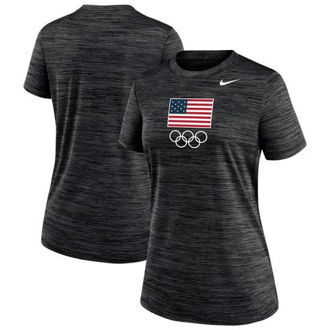 Women's Nike  Black Team USA Velocity Performance T-Shirt