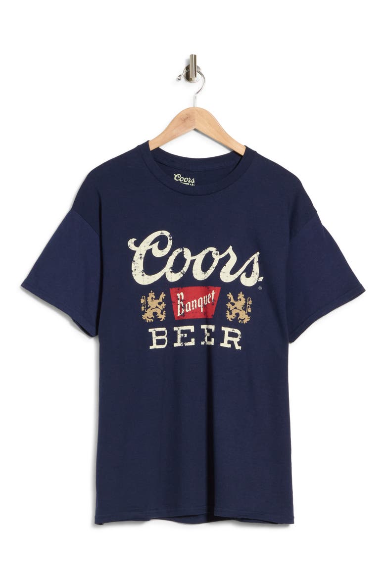 Coors Cotton Graphic T-Shirt, Main, color, NAVY