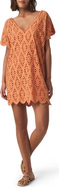 Splendid Cotton Eyelet Minidress