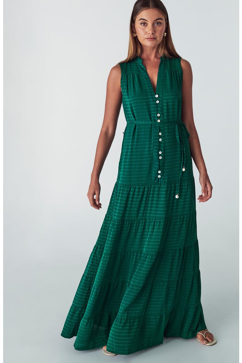 Nomie Maxi Dress, Main, color, Emerald