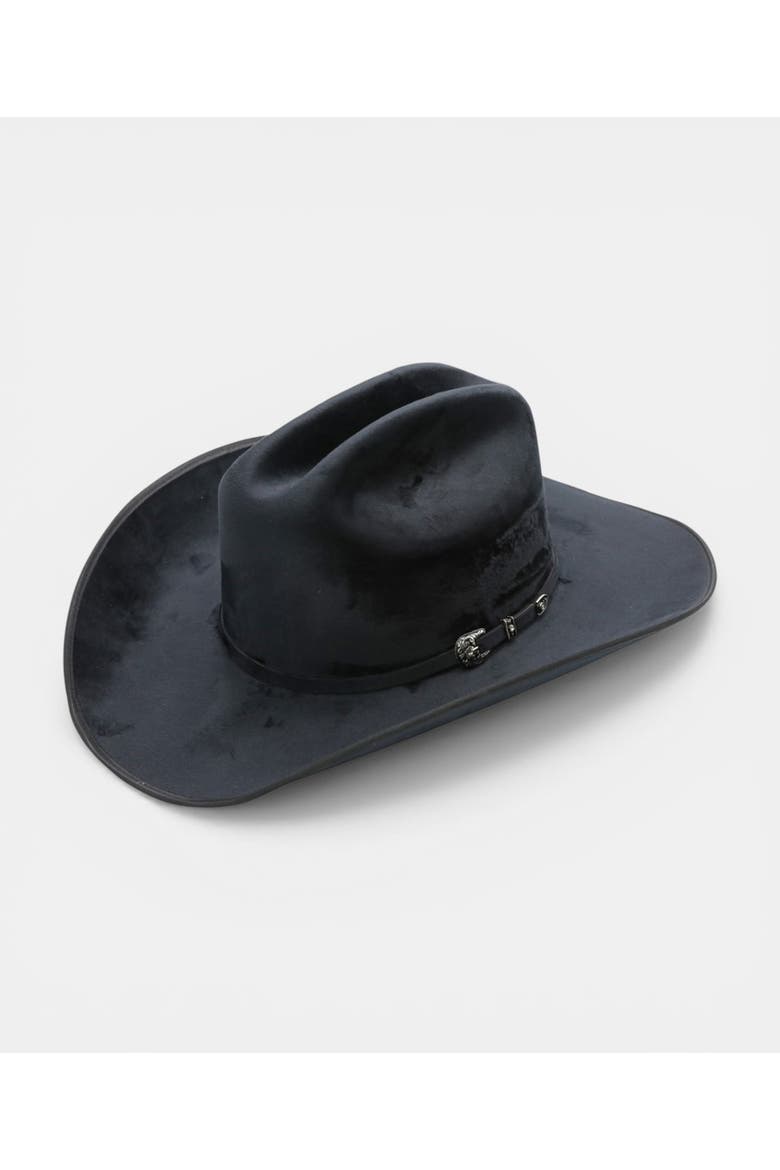 Velvet Touch Cowboy hat, Main, color, BLACK