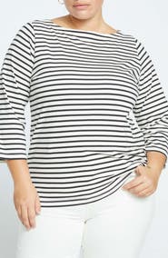 Universal Standard Belle Breton Stripe Top