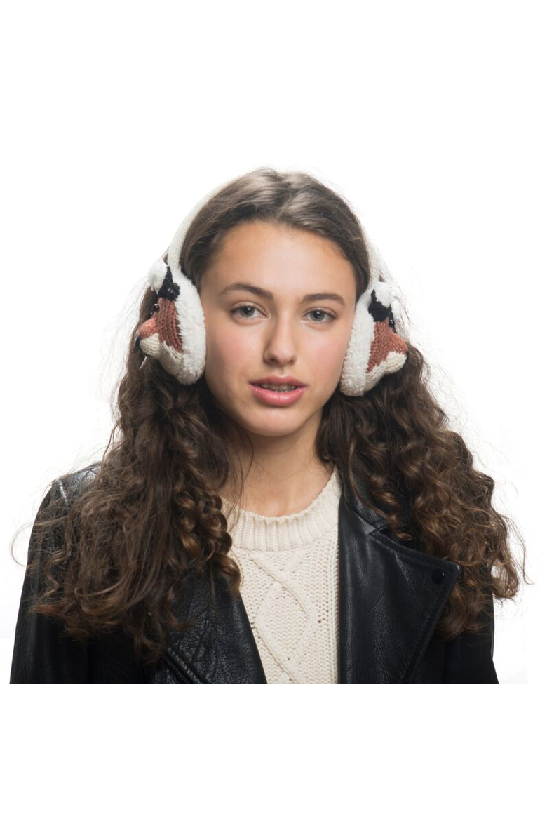 Fox Earmuffs, Alternate, color, White