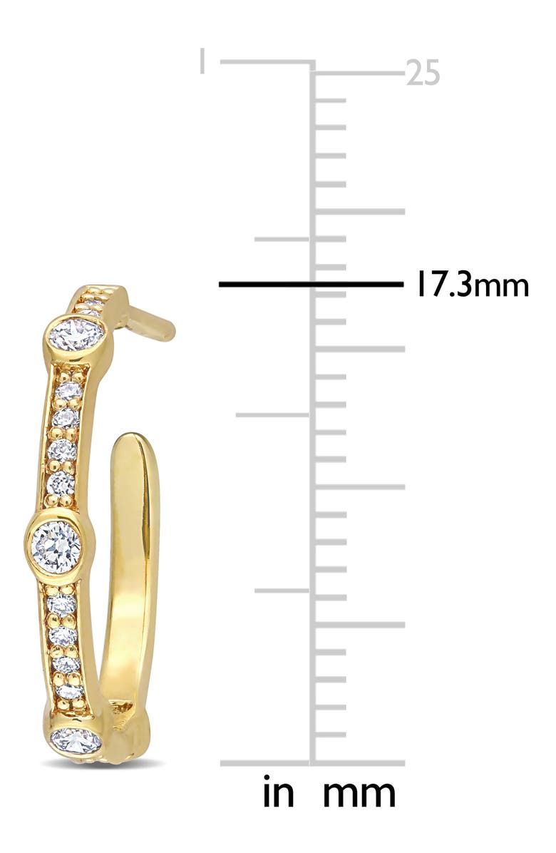 Created Forever Lab Grown Diamond Hoop Earrings - 0.41ct., Alternate, color, Gold