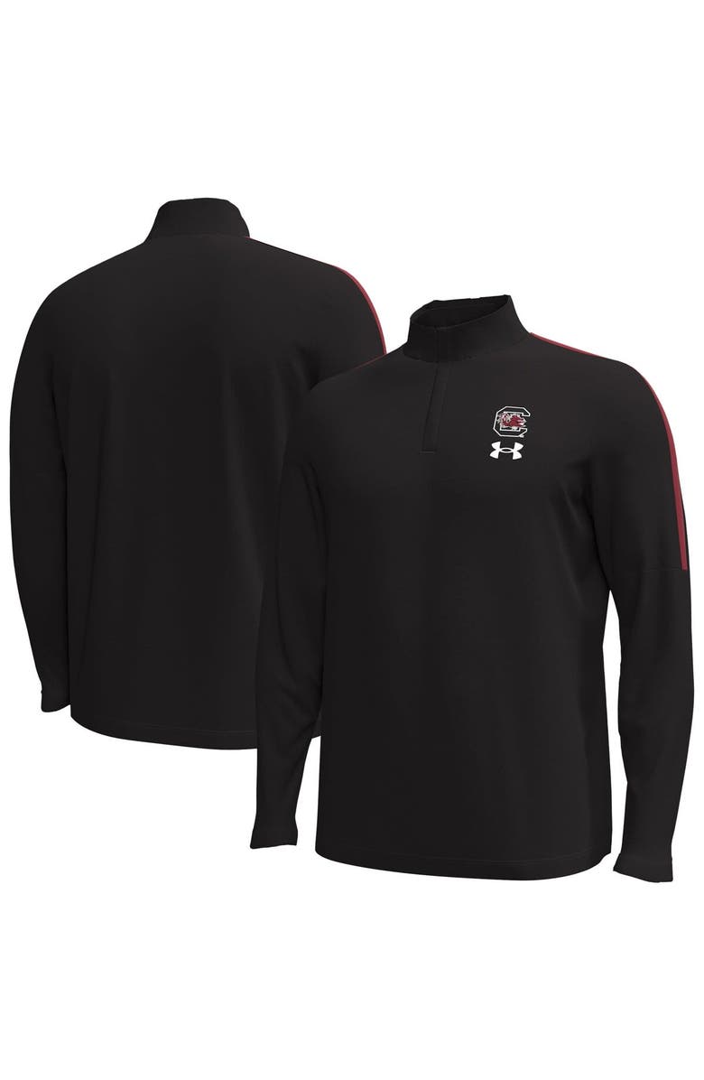 Under Armour Men's Under Armour Black South Carolina Gamecocks Playoff Performance Quarter-Zip Jacket, Main, color, 