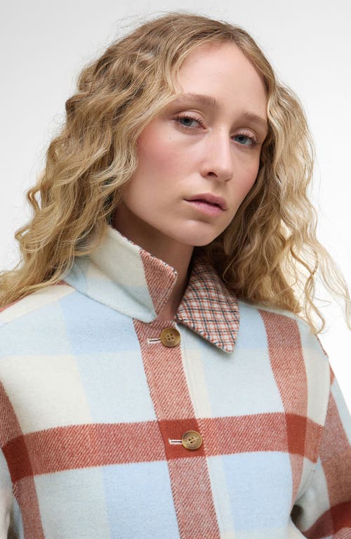 Barbour Robyn Wool Blend Shirt Jacket In Blue