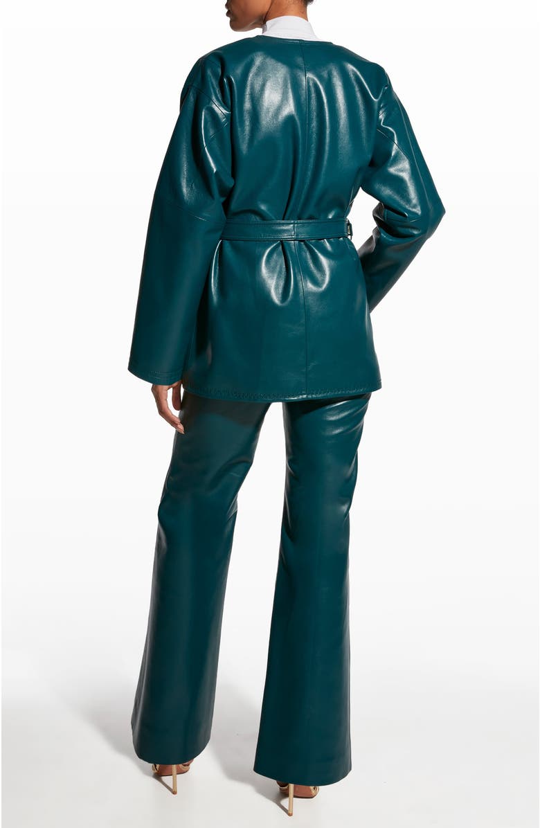 AS by DF Jasper Recycled Leather Coat, Alternate, color, Fuel