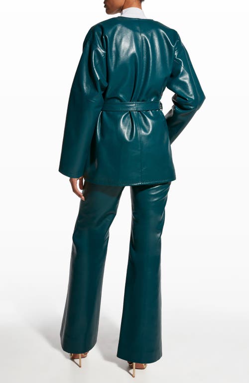 As By Df Jasper Recycled Leather Coat In Fuel