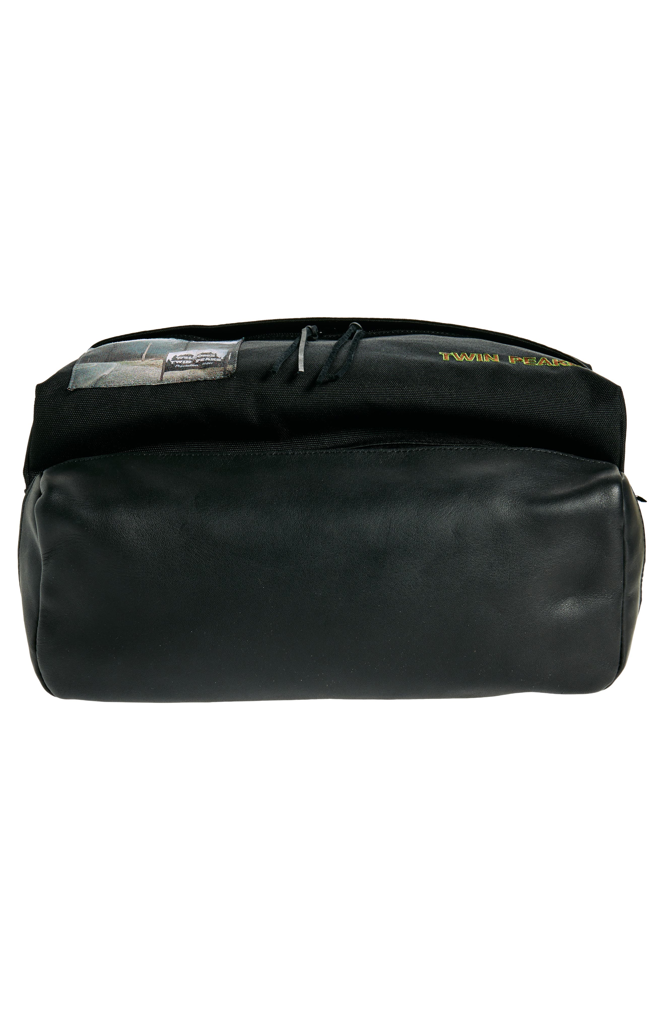 Undercover 'Twin Peaks' Nylon & Leather Backpack, Alternate, color, 