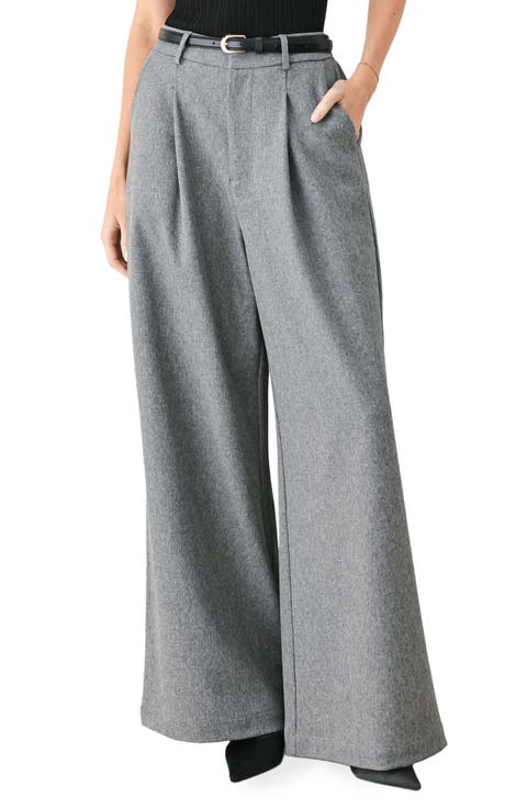 Wide Leg Pants with Belt