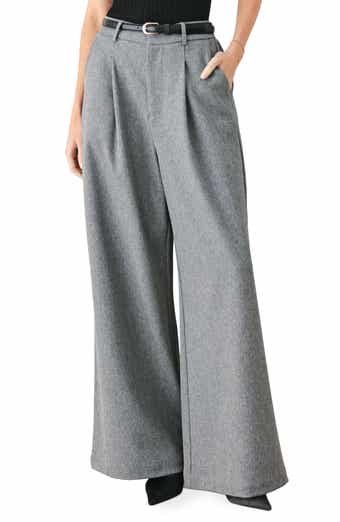 Wide Leg Pants with Belt