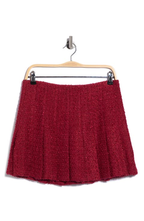 Carter Stitched Pleat Miniskirt