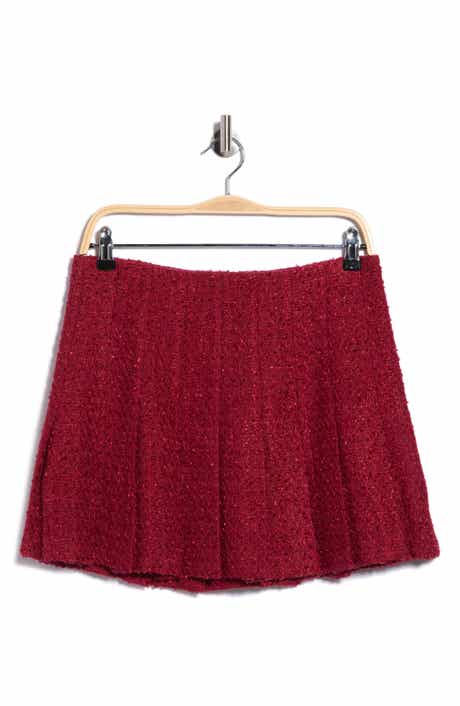 Carter Stitched Pleat Miniskirt