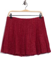 ALICE + OLIVIA Carter Stitched Pleat Miniskirt