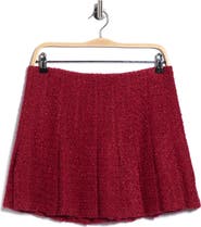 ALICE + OLIVIA Carter Stitched Pleat Miniskirt