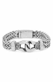 HMY JEWELRY Men's Stainless Steel Double Chain Bracelet