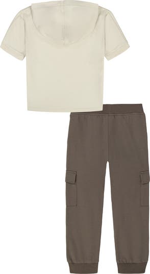 Kids' Short Sleeve Hoodie & Joggers Set