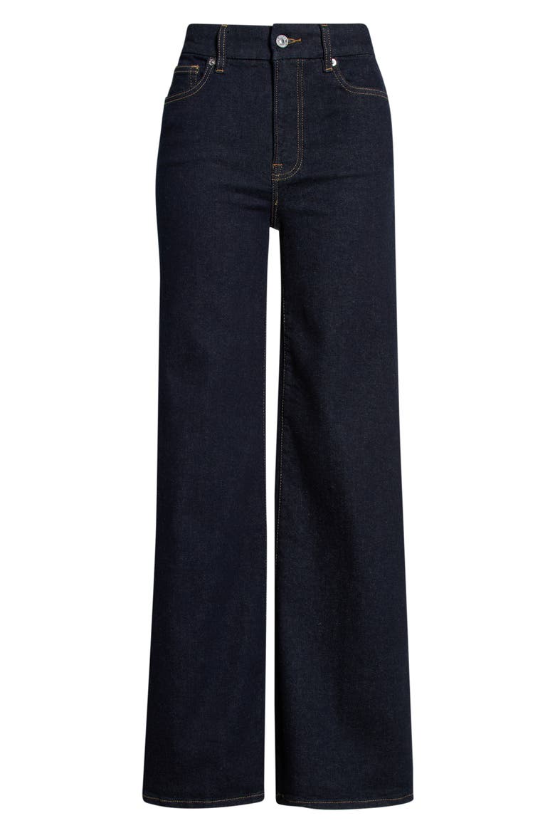 Always Fits Slim Palazzo High Waist Wide Leg Jeans, Main, color, DENETHICBLUE04