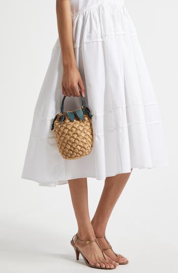Anya Hindmarch Pineapple Crocheted Raffia Crossbody Bag