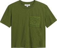 CITY BLUES Crochet Pocket T-Shirt