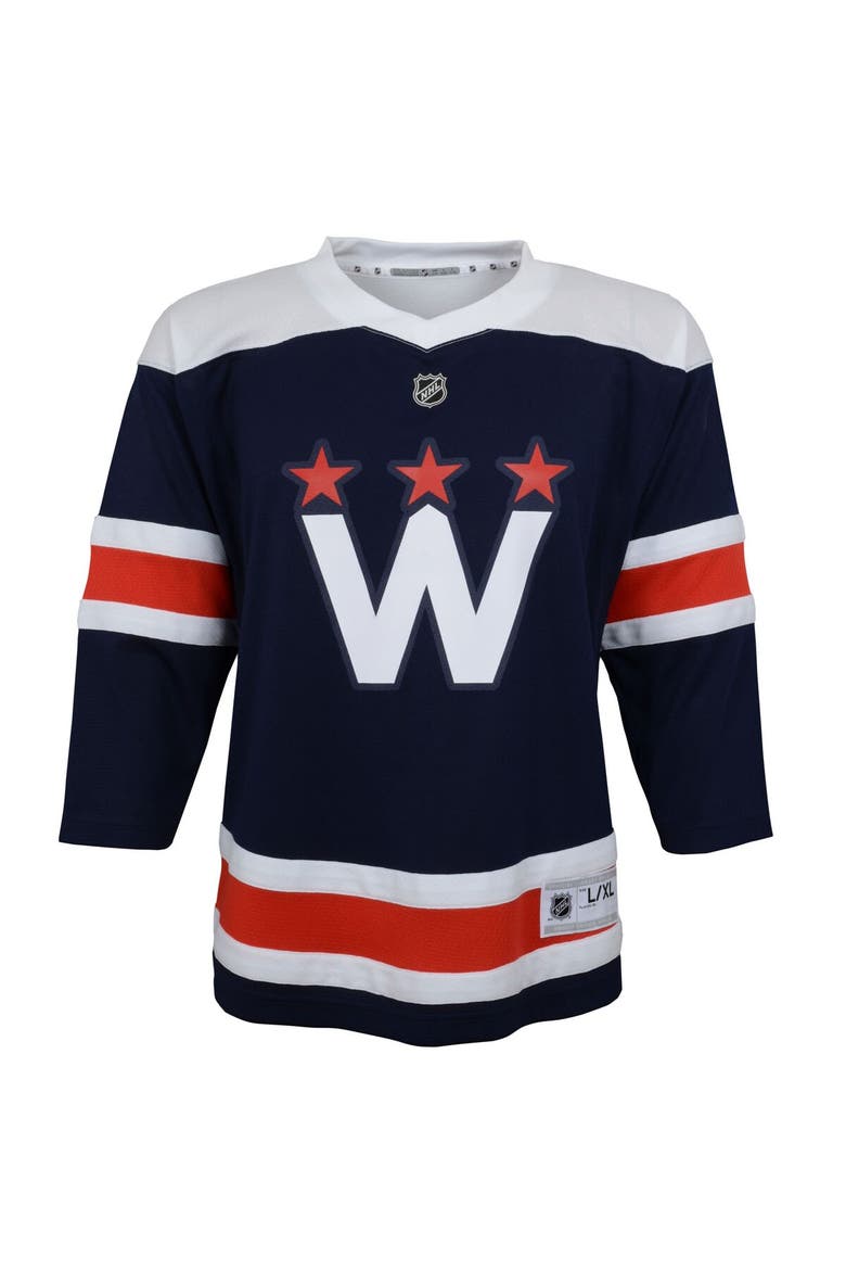 Youth Navy Washington Capitals 2020/21 Alternate Replica Jersey, Alternate, color, Navy