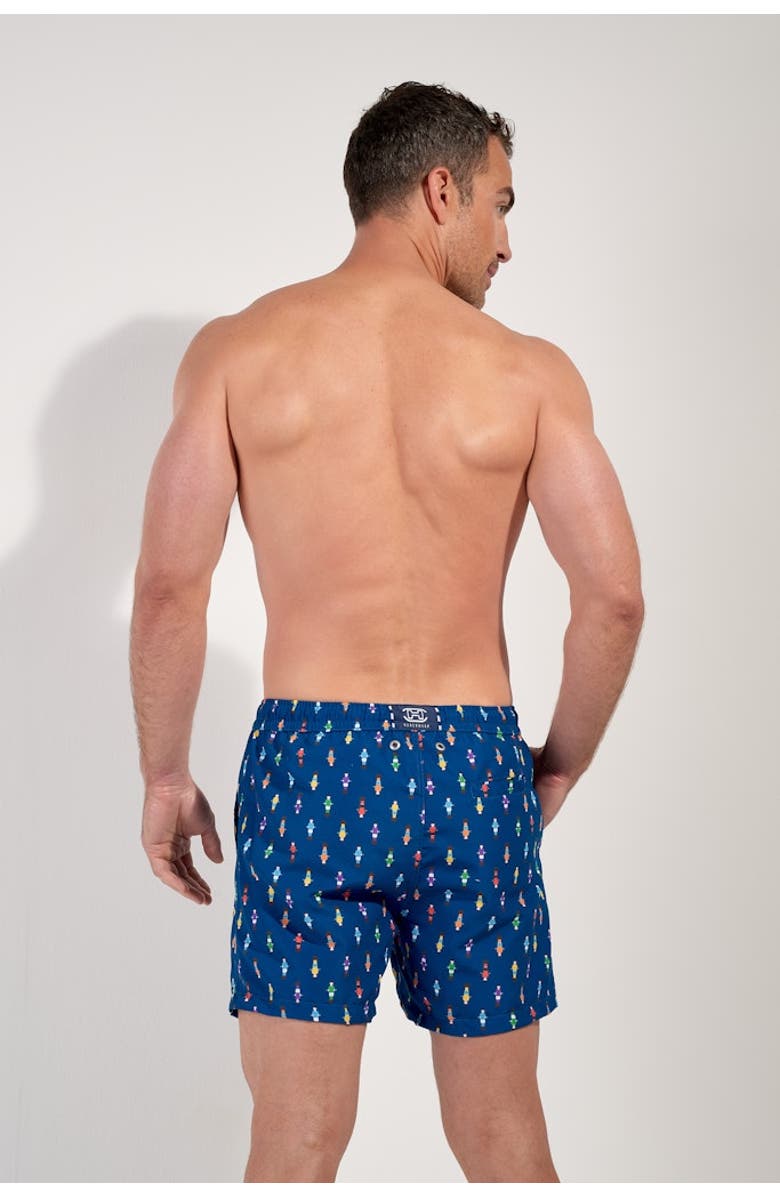 HOM Calcio Beach Boxer, Alternate, color, Navy Print