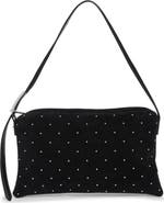 BCBG Studded Faux Suede Hobo