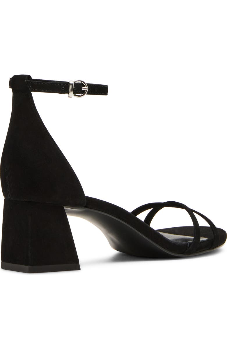 Steve Madden Rae Ankle Strap Sandal, Alternate, color, Black Nubuck