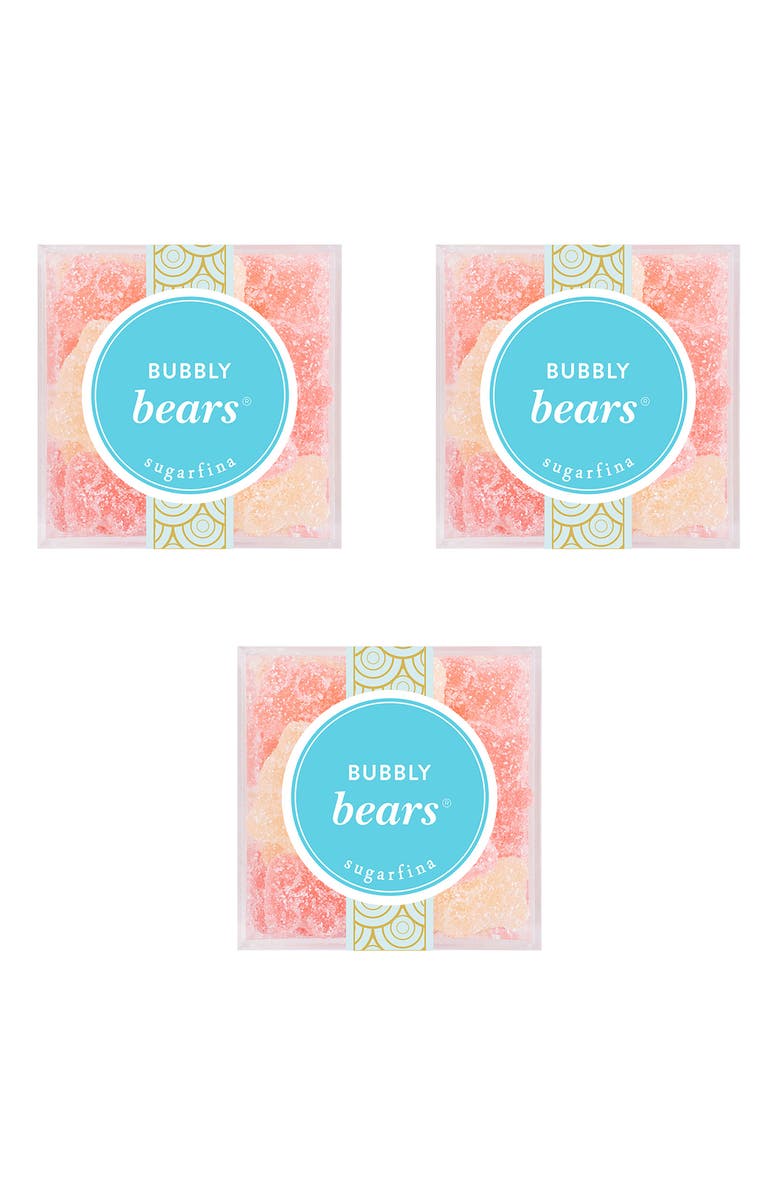 sugarfina Bubbly Bears - Small Cube 3-Piece Kit, Main, color, Blue