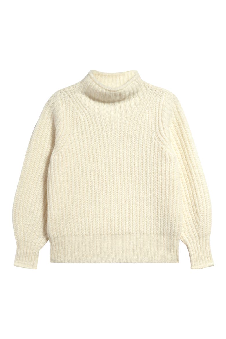 Loretto Funnel Neck Sweater, Alternate, color, ANTIQUE CREAM