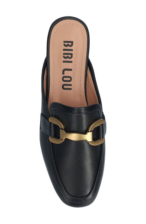 Bibi Lou Vela Horsebit-detail Slippers In Nero