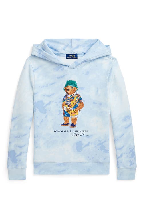 Polo Ralph Lauren Kids' Polo Bear French Terry Graphic Hoodie In Blue